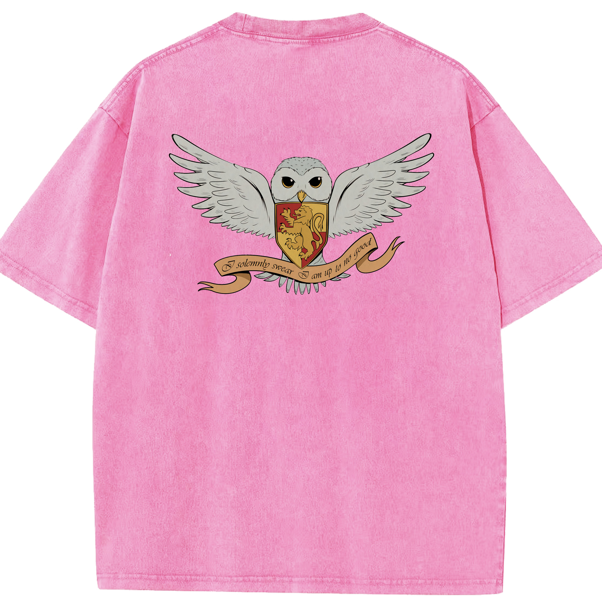 （画像用） Harry Potter ハリー・ポッターシリーズ 綿100% ヴィンテージ風 半袖Tシャツ（背面プリント）